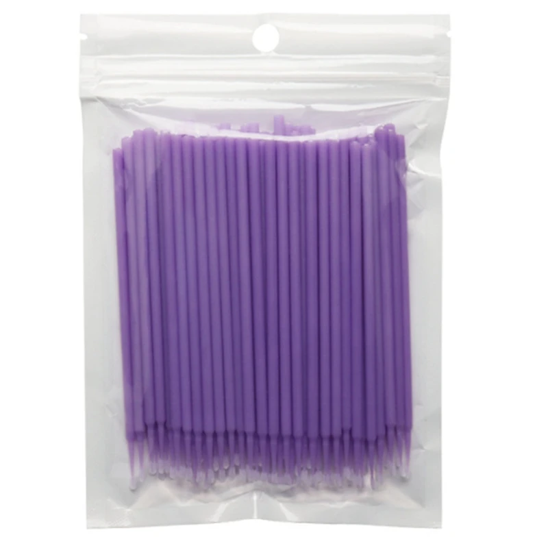 

500Pcs Disposable Lash Extension Cleaning Swab, Makeup Cleaning Stick, Mini