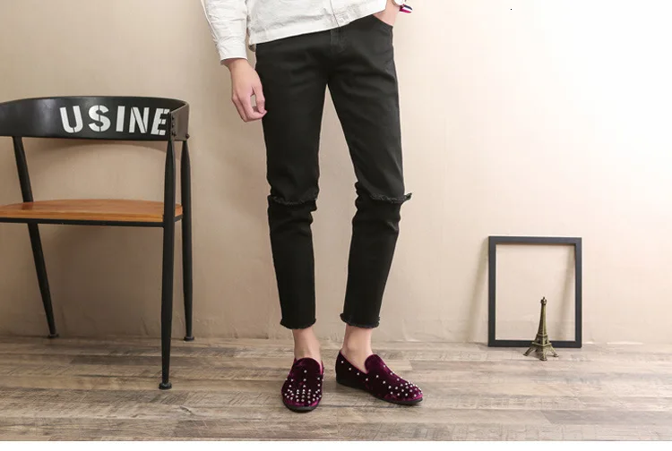 Мужские классические Мягкие Мокасины с бахромой; Новинка года; мужские повседневные лоферы из натуральной замши; обувь для вождения на плоской подошве; размеры 38-48