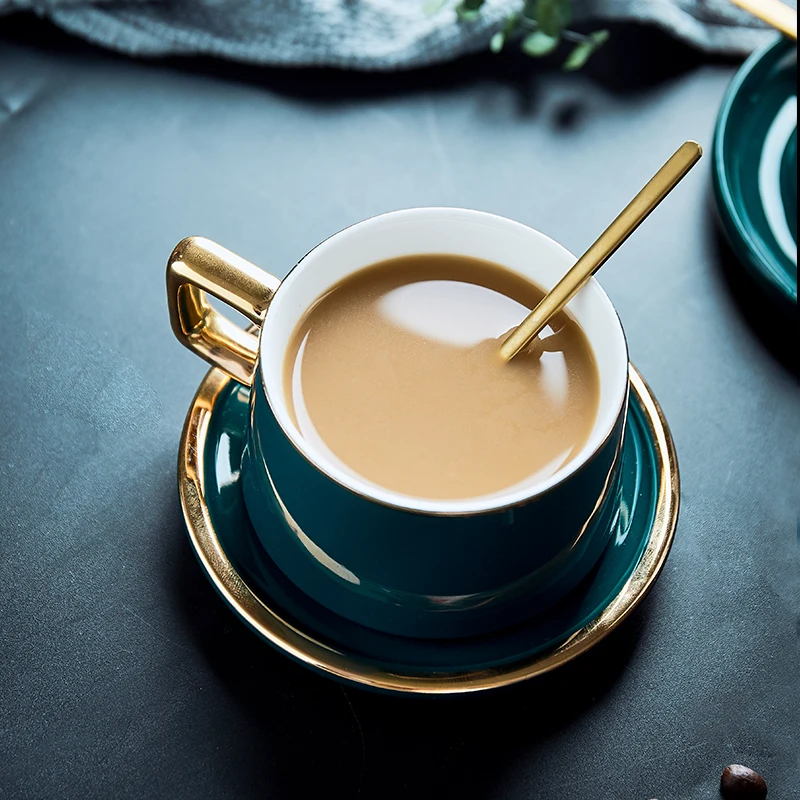 Роскошная японская кофейная чашка и блюдце керамическая небьющаяся фарфоровая