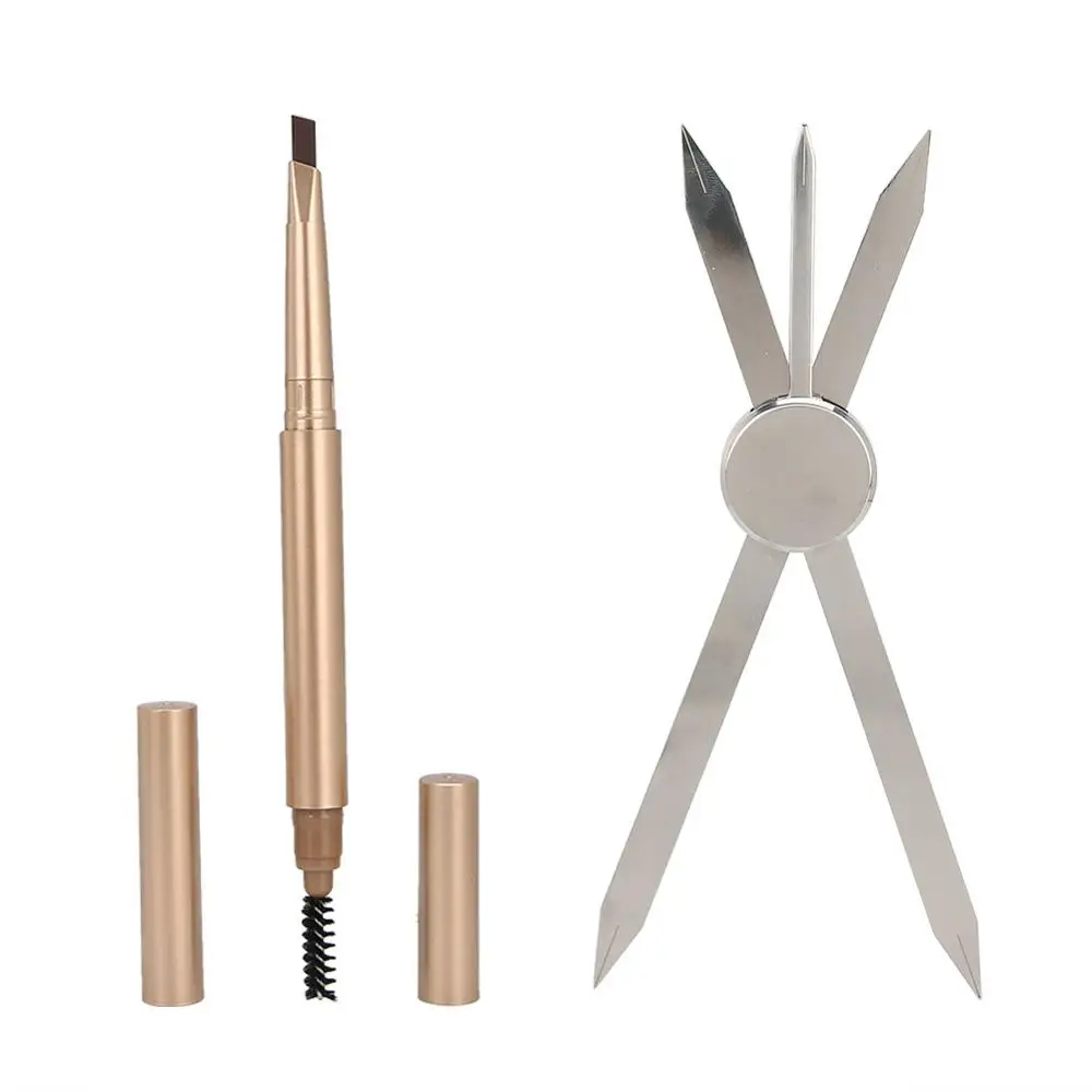 Набор инструментов для татуажа бровей линейка карандаш компас руководство