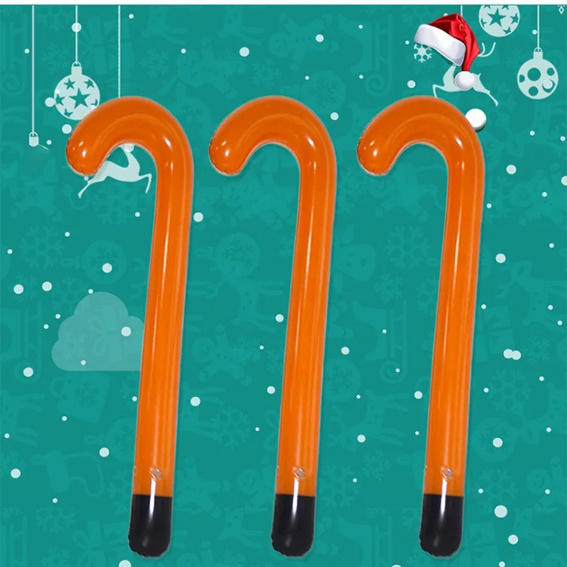 10 шт. надувные костыль Санта Клаус трость на Рождество и Хеллоуин Вечерние