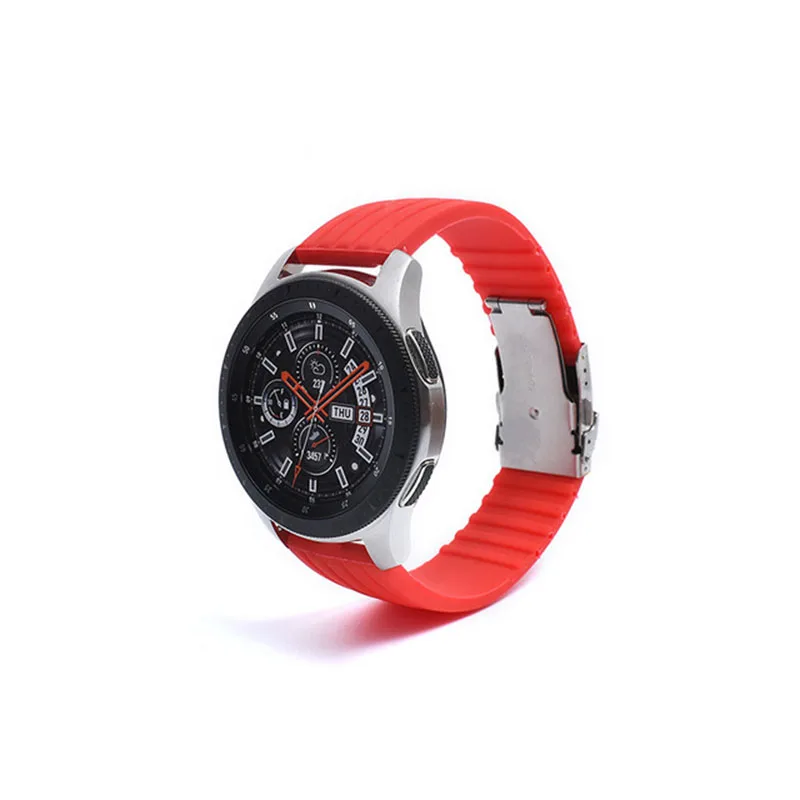 Quick Release Watch Strap For Samsung Huawei Moto Smart Watch Grain Silicone Watchbands Upgraded Switch Ear 18 20 22 24 Mm New