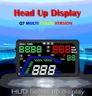 Новинка Q7 GPS HUD цифровой спидометр проектор лобового стекла превышение скорости сигнал об отказе двигателя Q7 GPS проекционный дисплей