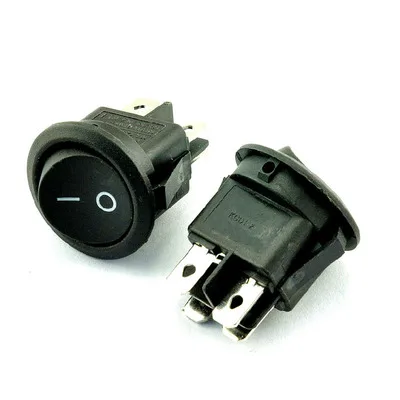 Флюоресцентный переключатель питания 4 контакта 2 файла 6 А/250 В (5 шт.)|Выключатели|