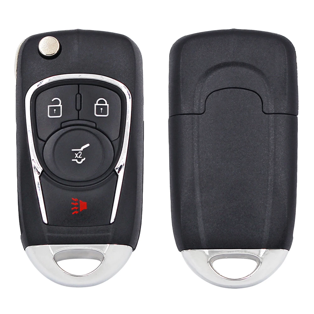 4 Button modified flip remote Key Shell case fob for Chevrolet Malibu Impala Cruze Buick Encore Allure Lacrosse Regal HU100 | Автомобили и