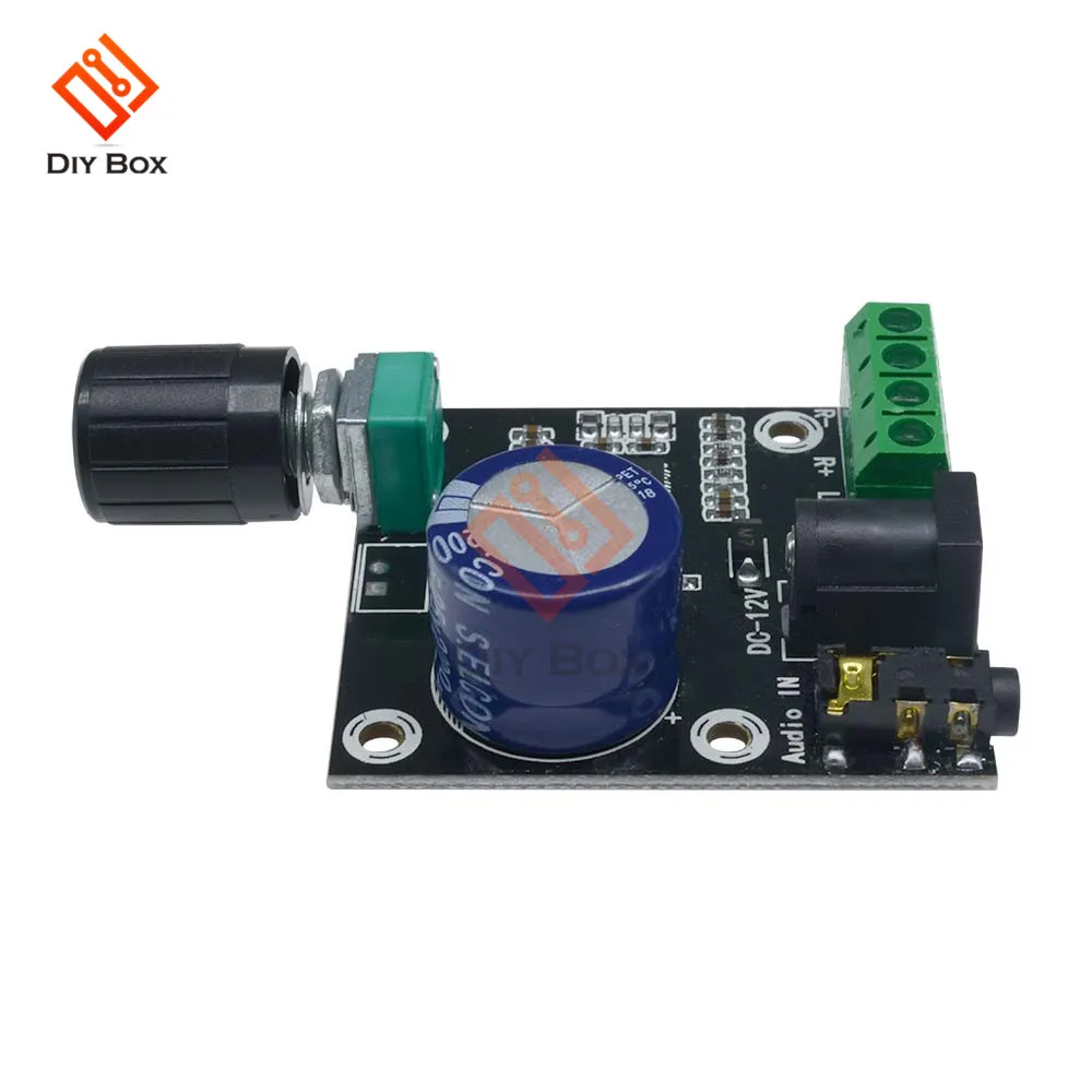 XH-M120 PAM8610 Плата усилителя DC 12V 15 Вт + 2 0 канала стерео Hi-Fi аудио усилитель с