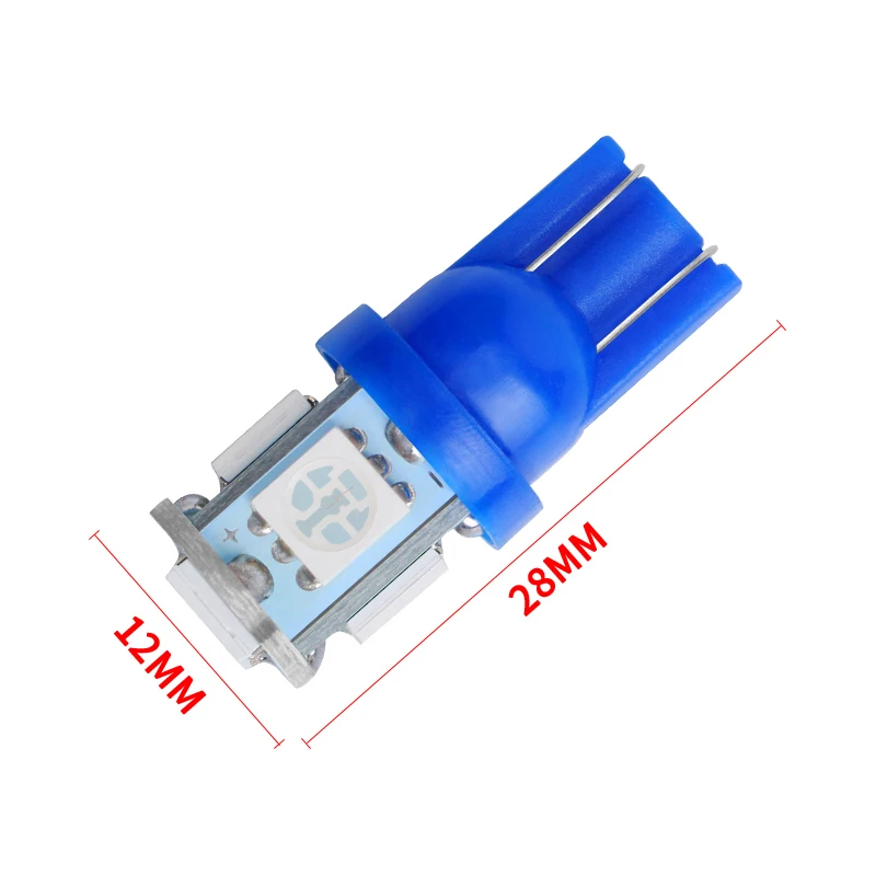10 шт. автомобисветодиодный светодиодные лампы для чтения T10 W5W 5050 5SMD 168 194 192 DC 12 В |