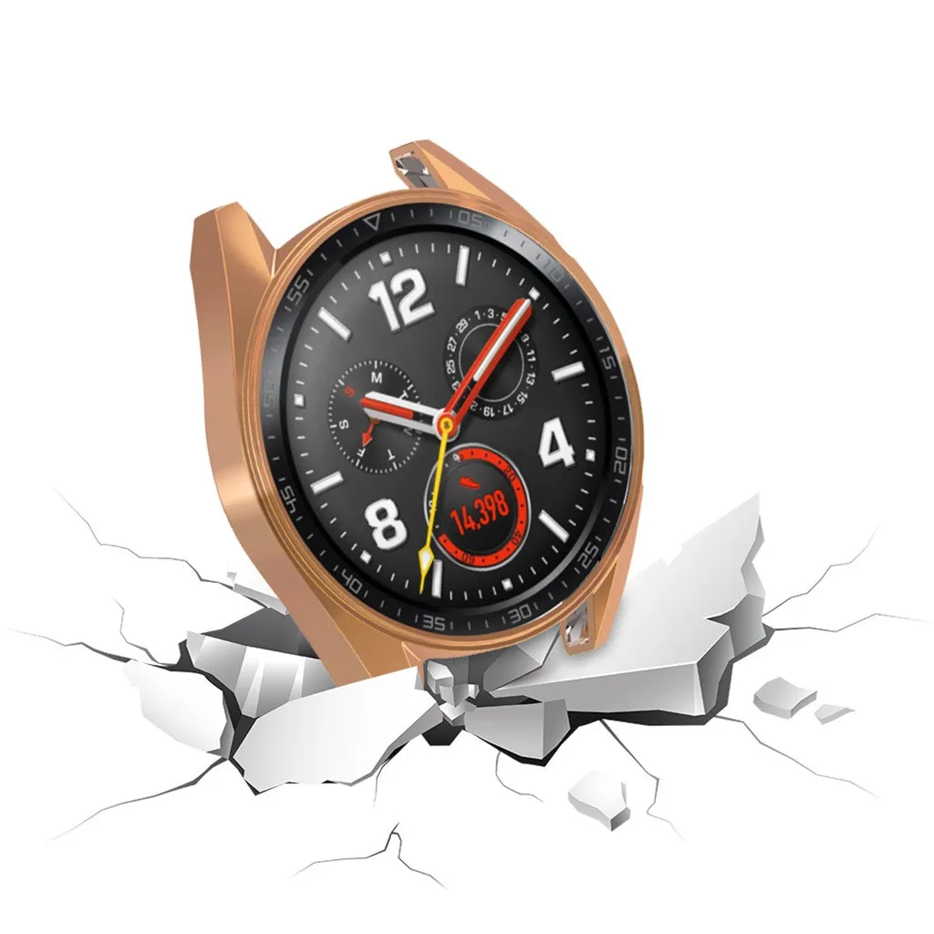 ТПУ Смарт-часы защитный чехол для huawei Watch GT 46 мм защитная рамка Smartwatch аксессуары с защитой экрана# H15