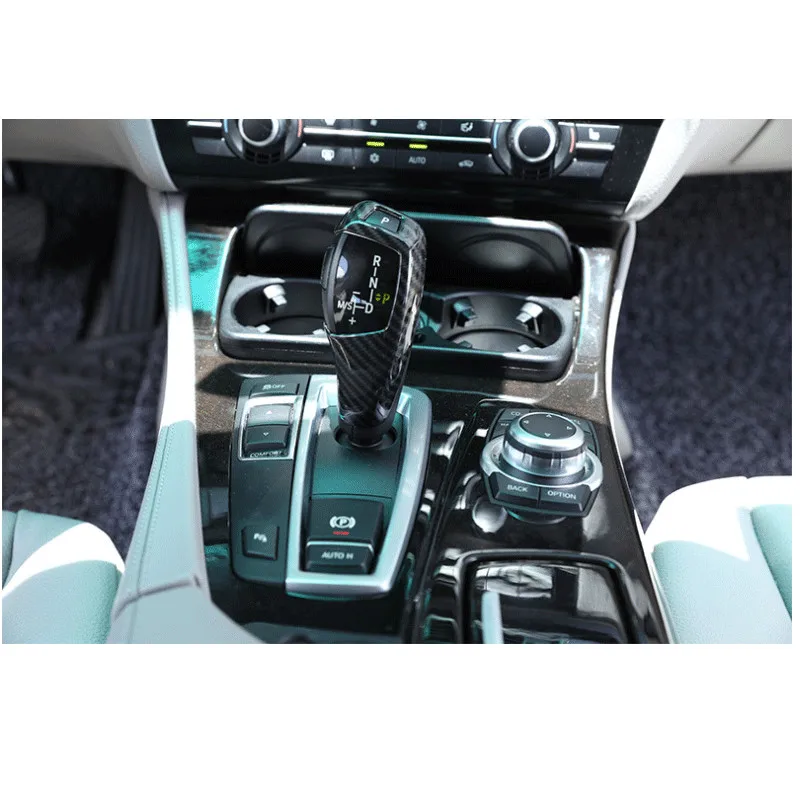 Углеродное волокно Стиль Шестерни рукоятка переключения длинный рукав Пуговицы