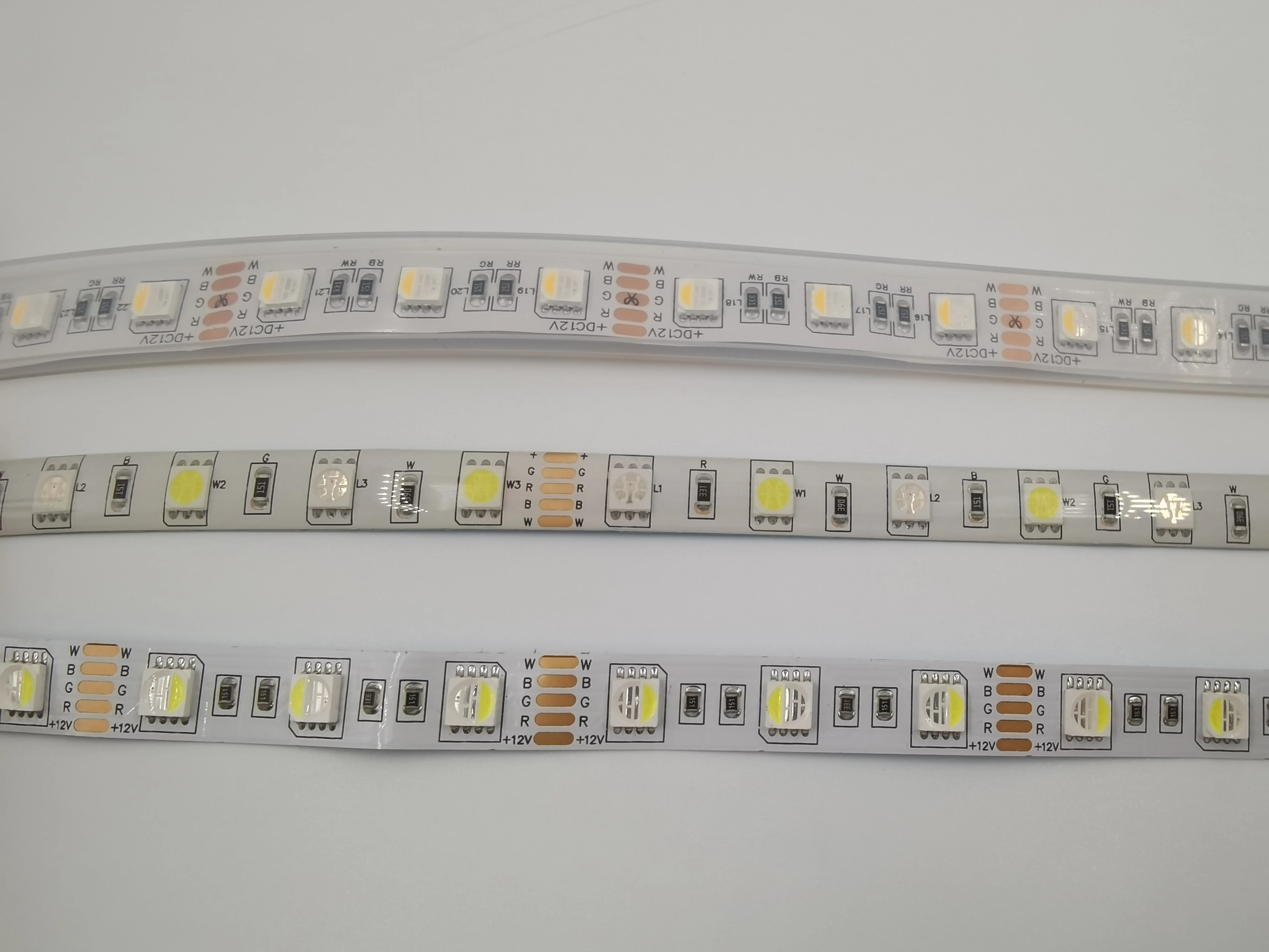 5 м/лот 12 В постоянного тока RGBW/RGBWW 4 цвета в 1 светодиодный чип 60