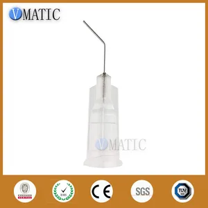 Бесплатная доставка 27 г прозрачные 0,5 дюйма 45 градусов изогнутые дозирующие наконечники иглы тупой конец игла дозатора из нержавеющей стали наконечники