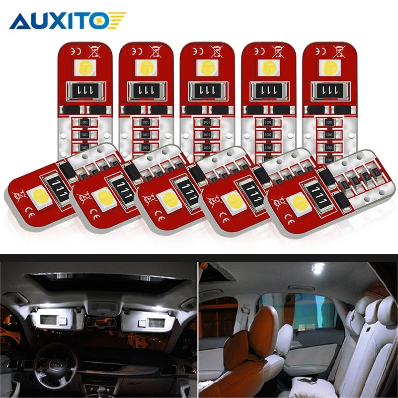 10x T10 светодиодный W5W Canbus автомобильный внутренний светильник лампа для BMW E46 E39 E90