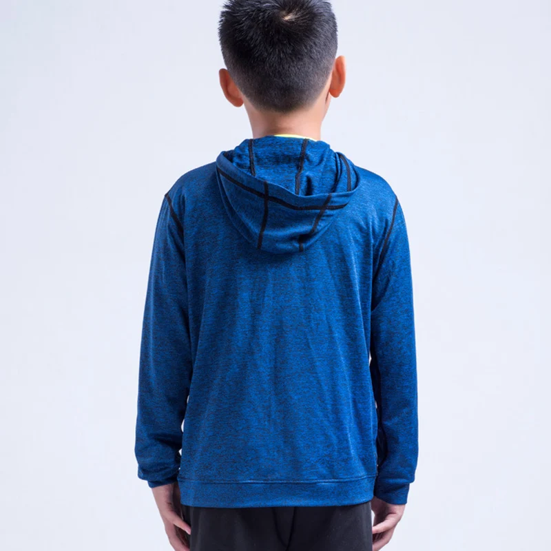 Детские спортивные куртки с капюшоном для бега на осень и зиму эластичные