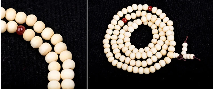 Горячая буддийские бусы из сандалового дерева Будда 6 мм 108 молитва шарик мала
