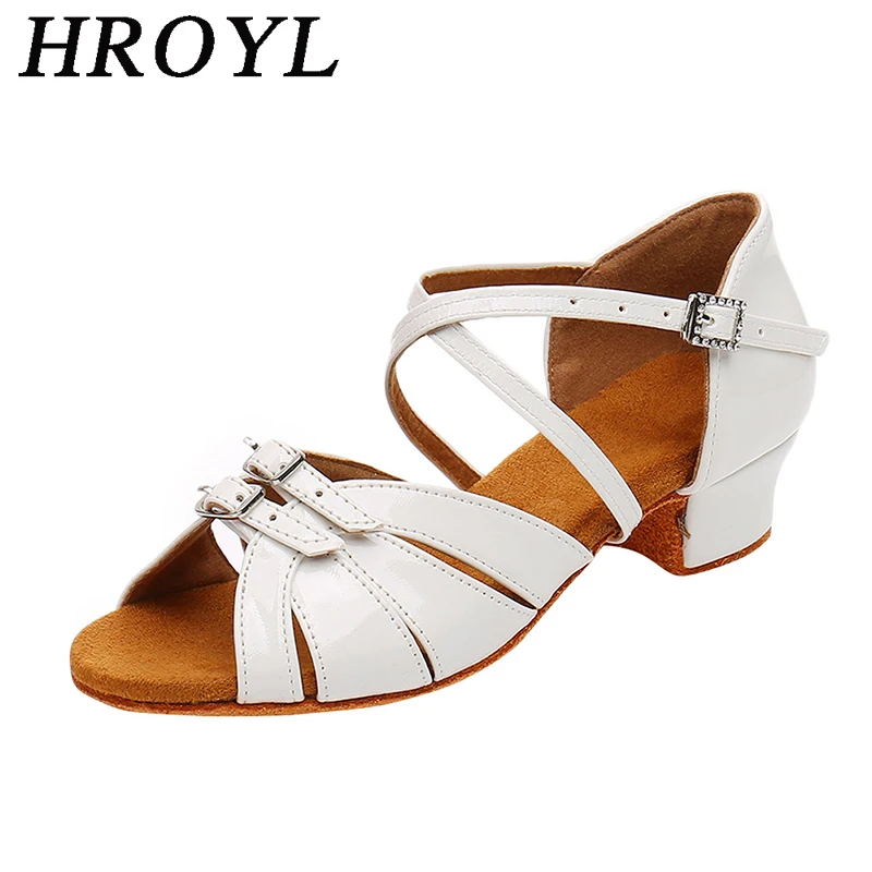 Обувь для латинских танцев девочек Регулируемая обувь Танцевальная Размеры 3 5/4 5