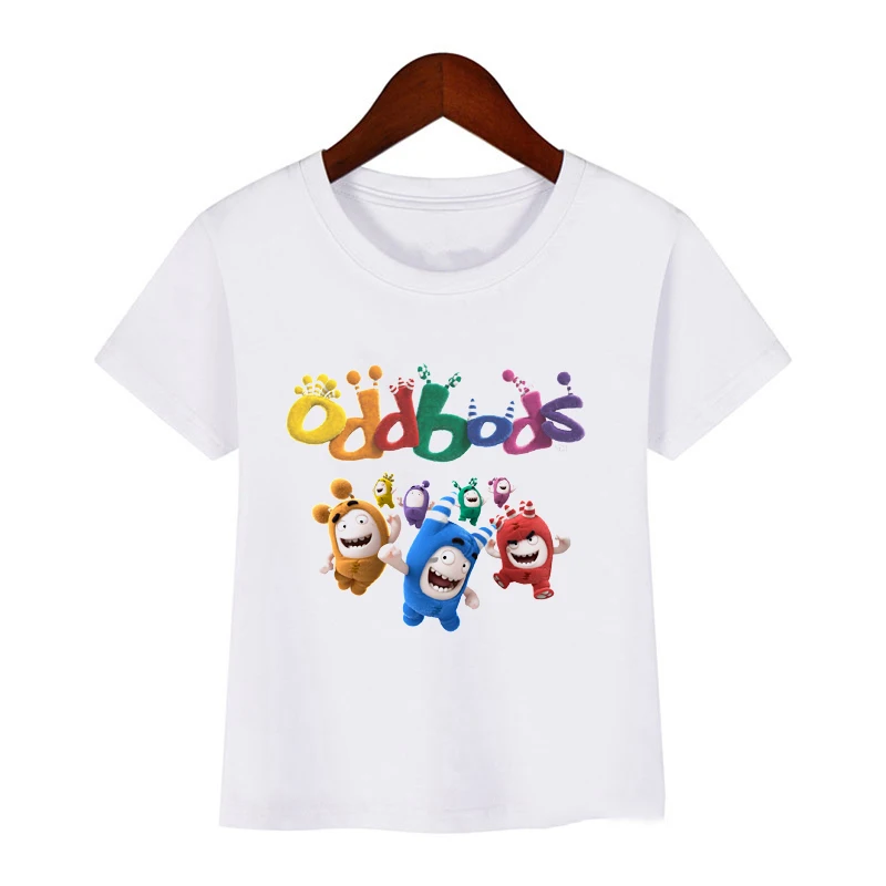 Новинка Лидер продаж Детская футболка забавная мультяшная oddbods с графическим