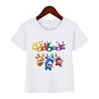 Новинка, Лидер продаж, Детская футболка, забавная мультяшная футболка oddbods с графическим принтом для мальчиков, летняя повседневная детская футболка, топы, милые футболки для девочек