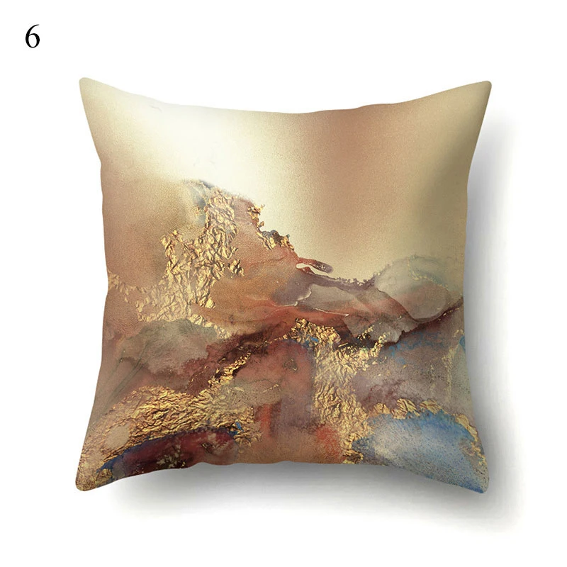 

Vintage Marble Texture Printing Art Cushion Cover Throw Pillows Covers Pillowslip Square Decorative Pillow Cases Comfortable