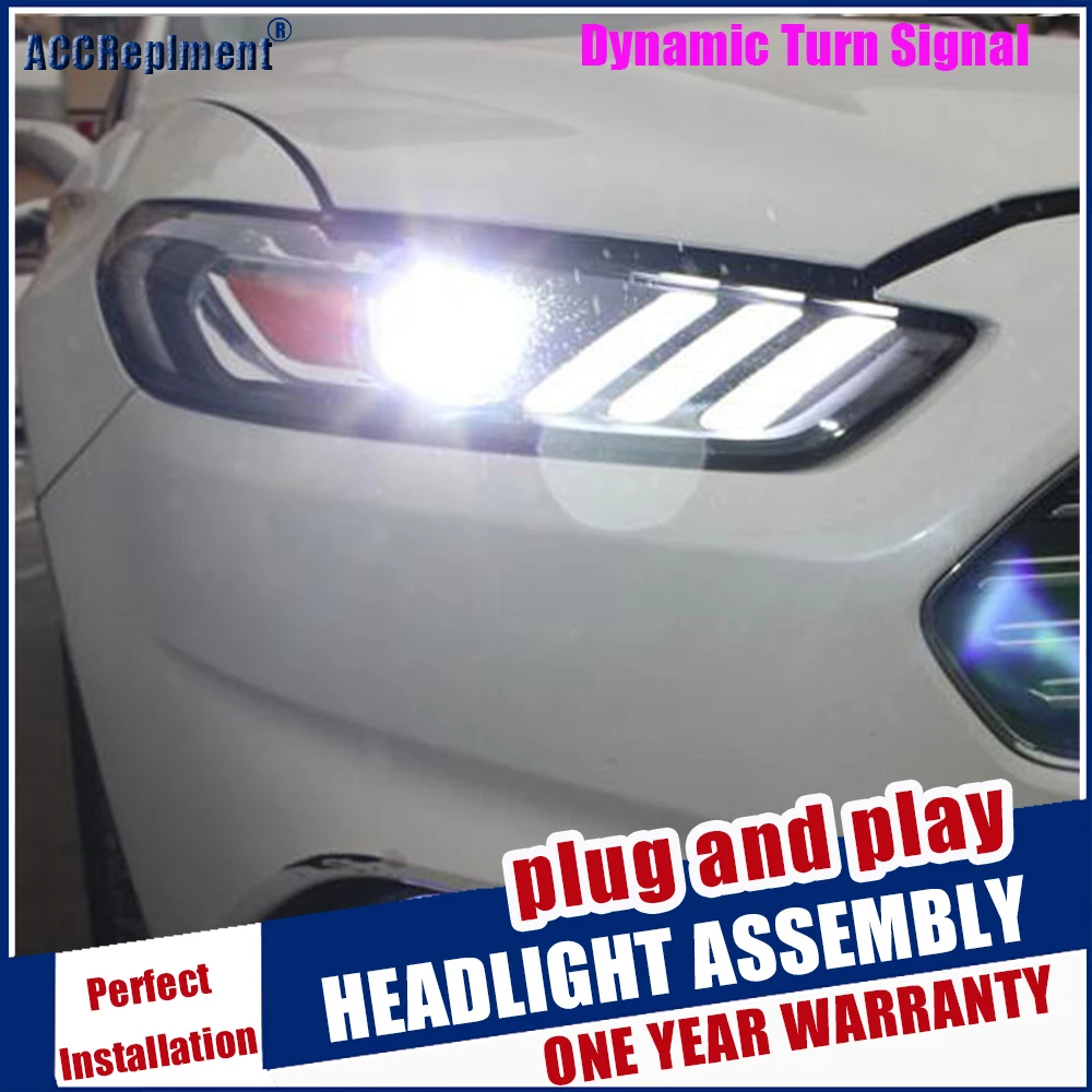 Автомобильный Стайлинг для Ford Mondeo Fusion головной светильник s 2013 2016 Mustang стиль