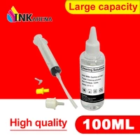 inkarena printer head cleaning liquid cleaning solution for epson dye ink with syringe all tool inkjet printer cartridge