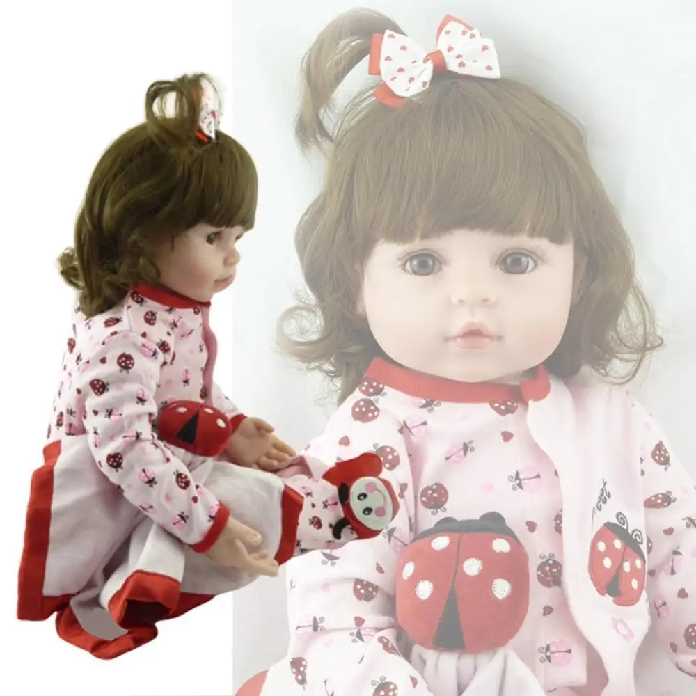 20 дюймов 48 см мягкие силиконовые куклы ручной работы для новорожденных девочек