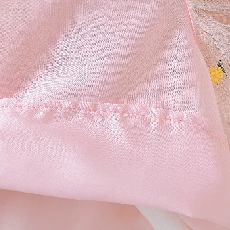 

Girls Slip Dress Baby Girl Summer Leisure Princess Dresses Tulle Embroidery Children's Clothing Retail Toddler Kids Party Dress