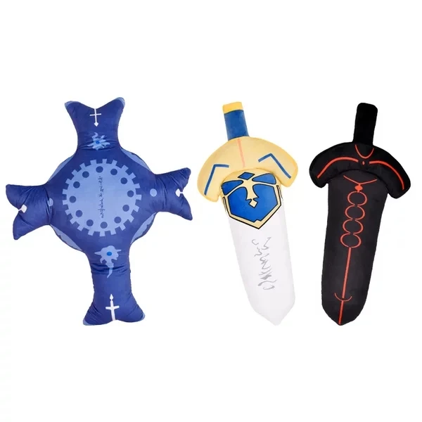 Fate Stay Night FGO плюшевые куклы модель оружия игрушки Saber Excalibur меч Matthew Shielder подушка