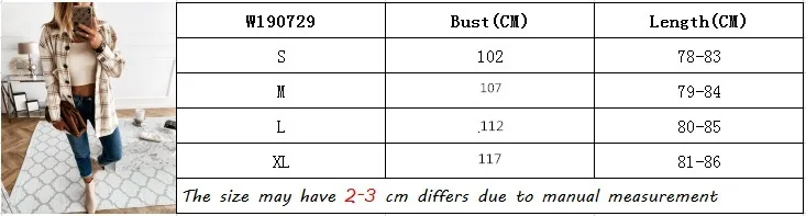 

Women Long Sleeve Plaid Jacket Autumn Winter Oversized Coat 2020 Fashion Loose Outwear Vintage Elegant Top Streetwear ropa mujer