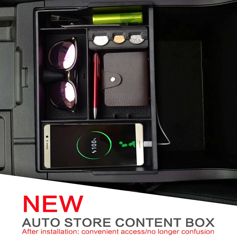 Подходит для Toyota Tundra Sequoia автомобильный подлокотник коробка центральная консоль перчатка Органайзер Лоток Авто модификация классификация Сортировка Коробка