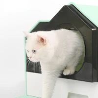 plastic cat litter box basin fully enclosed drawer type super large odor proof sand proof kitten toilet cat excrement basin cat