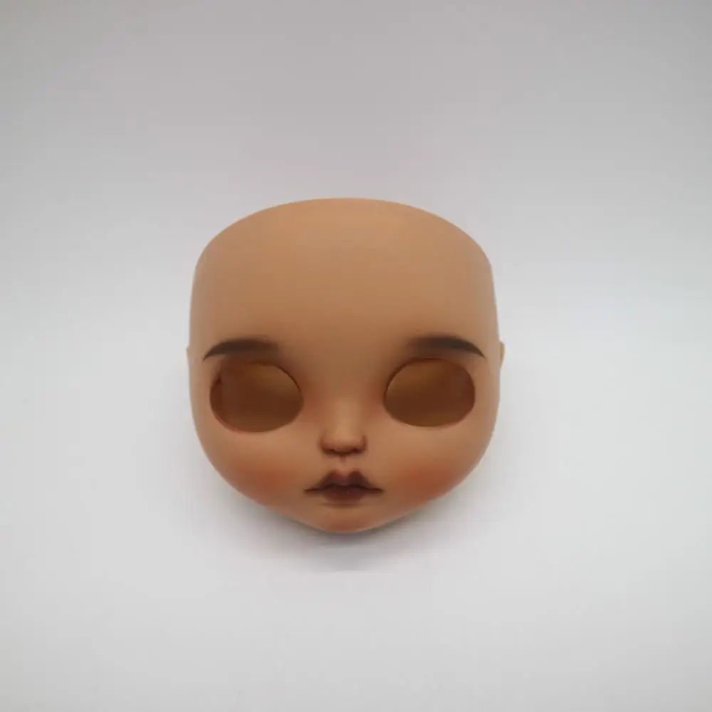 Кастомизация кукла Обнаженная blyth кукла милая кукла DIY кукла 201904 черная кожа - Цвет: full set face plate