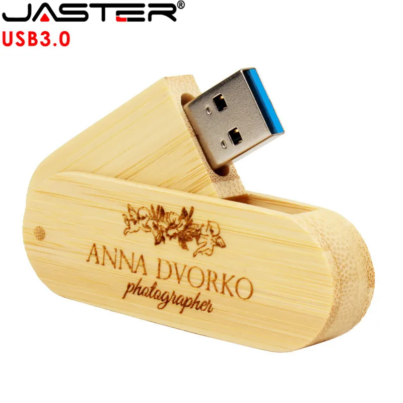 Флэш-накопитель JASTER USB 3 0 вращающаяся Деревянная Карта памяти Флеш накопитель 4 ГБ