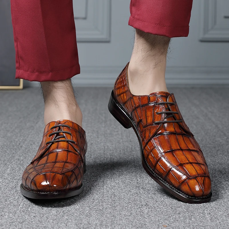 Рисунок 2 - Импортные крокодиловые Туфли-Дерби на животе