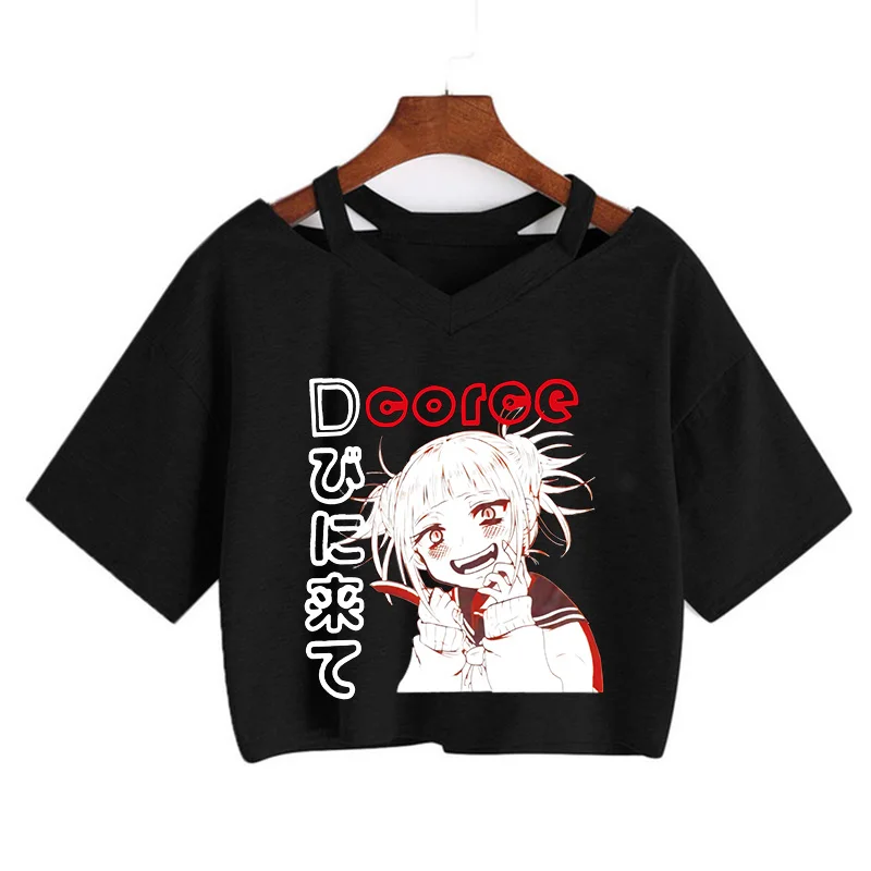 

Женская футболка с Аниме Манга, футболка в стиле панк, гранж, уличная одежда, Женский Готический Топ, футболка в стиле Харадзюку, Y2k