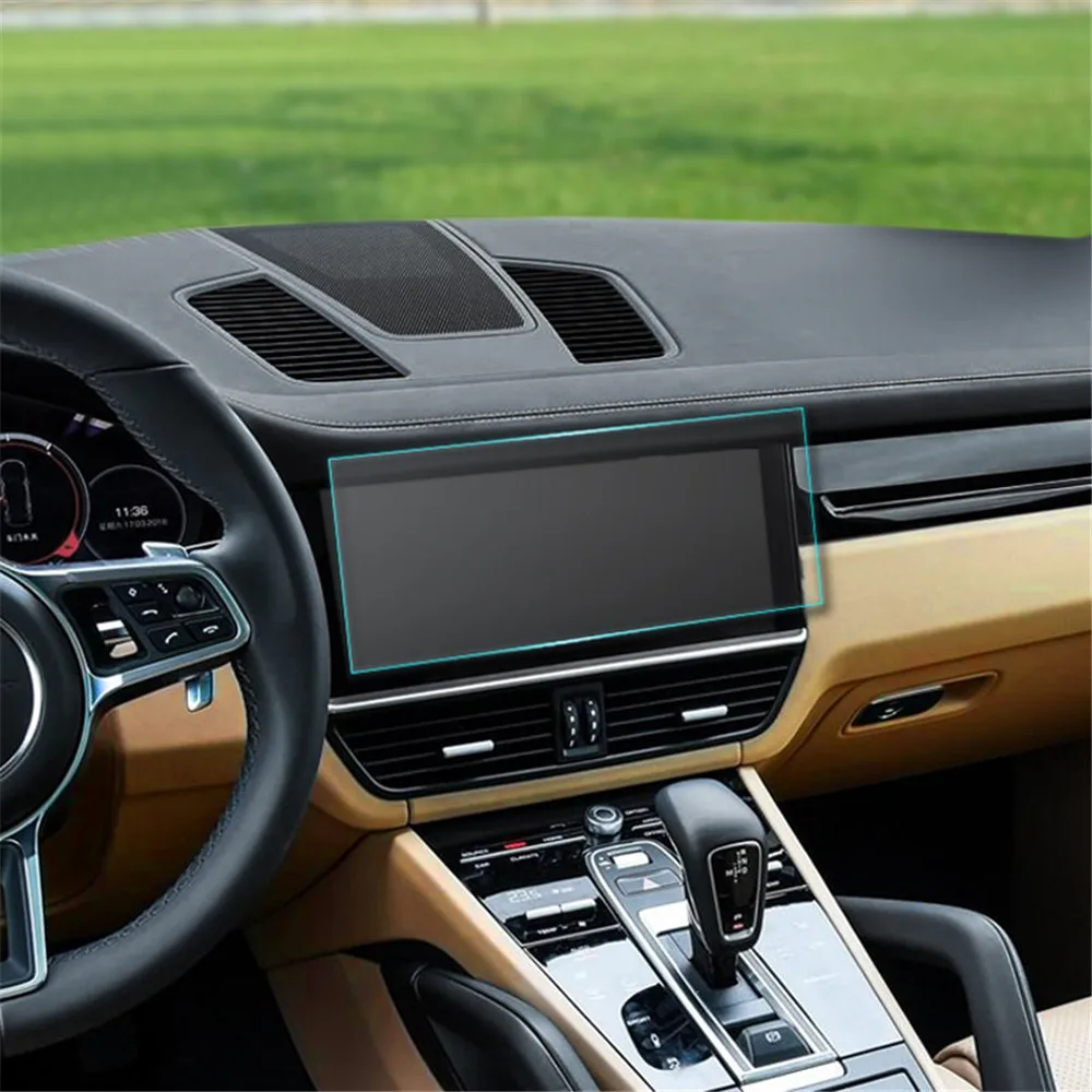 For Porsche Cayenne 3rd Gen 2019 GPS Navigation Tempered Glass Screen Protector Cover Protective Film scratch-resistant film | Автомобили