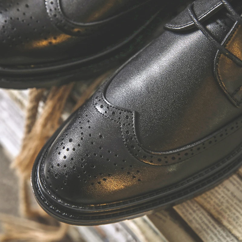 Bullock/стильные мужские Ботинки Martin из натуральной кожи Дышащие повседневные