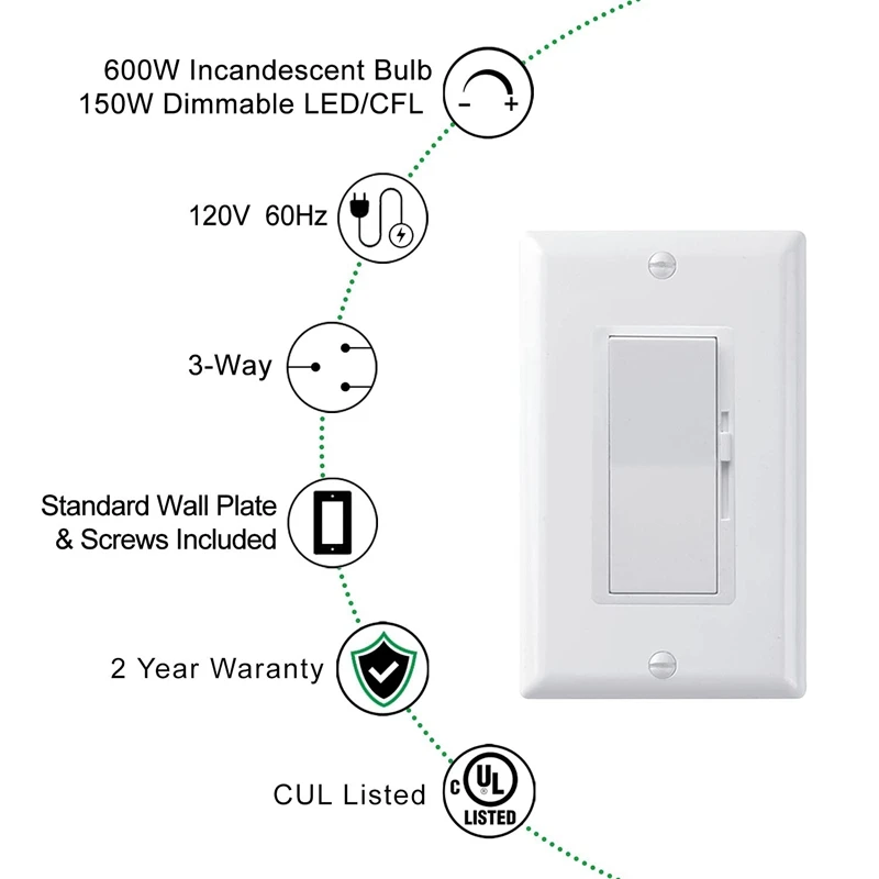 Тиристорный однокнопочный Улучшенный Флюоресцентный переключатель для