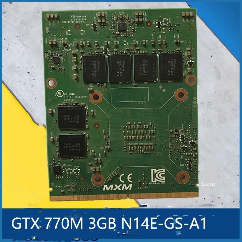 Оригинальный GTX770M GTX 770M N14E-GS-A1 видео Vga Графическая карта 3 Гб оперативной памяти MXM