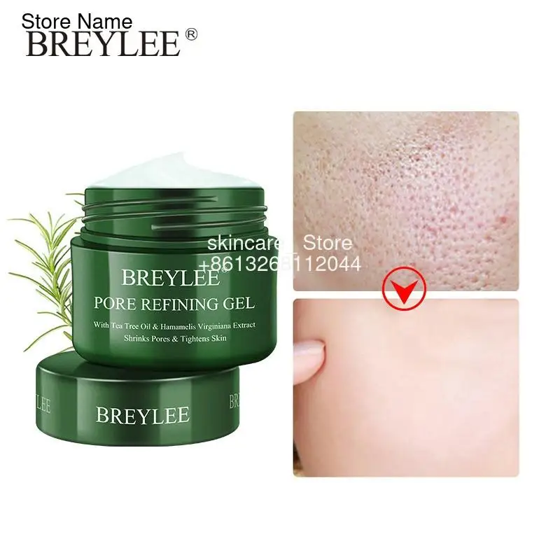 

BREYLEE Pore Refining Gel Shrink Pores Cream Serum Moisturizing Firming Dry Skin Care Anti Aging Oil Control Facial Essence 40g