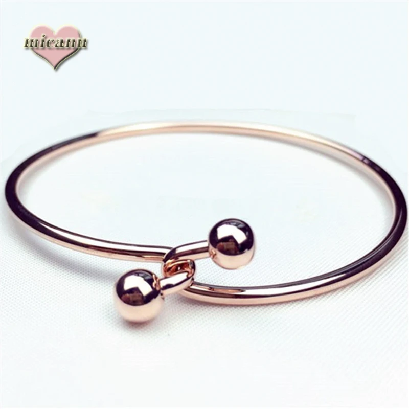 Браслет для женщин из розового золота с замком молнией Bisuteria подарок модные Ofertas