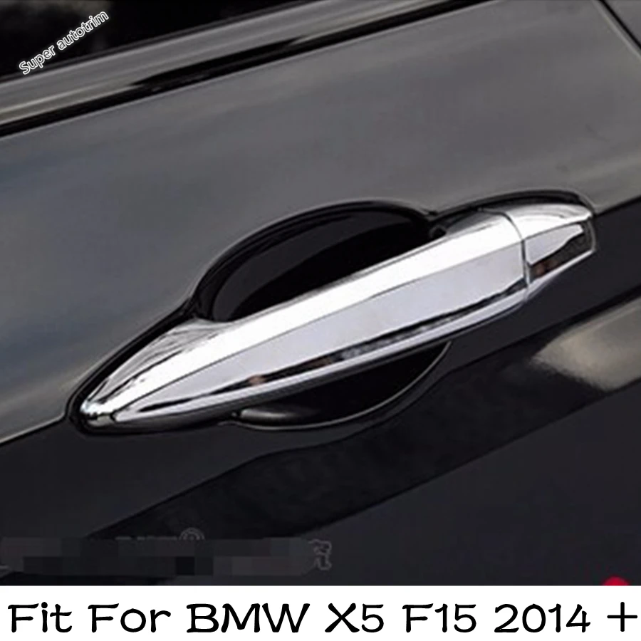 

Lapetus Chrome Outside Car Door Pull Doorknob Handle Cover Trim Accessories Exterior Fit For BMW X5 F15 2014 2015 2016
