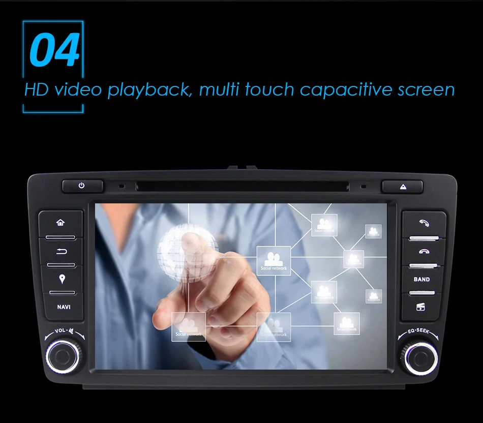 Eunavi 2 Din автомобильный DVD gps для Skoda Octavia 2012 2013 A 5 A5 Yeti Fabia автомобиль Android 9,0 четырехъядерный 2 Гб ram Стерео Радио Навигация