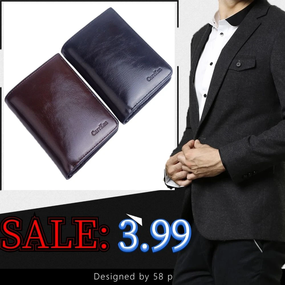 Мужские кожаные кошельки кошелек Crazy Horse короткий erkek cuzdan мужской из натуральной кожи мужские кошельки Роскошные cartera hombre dompet pria