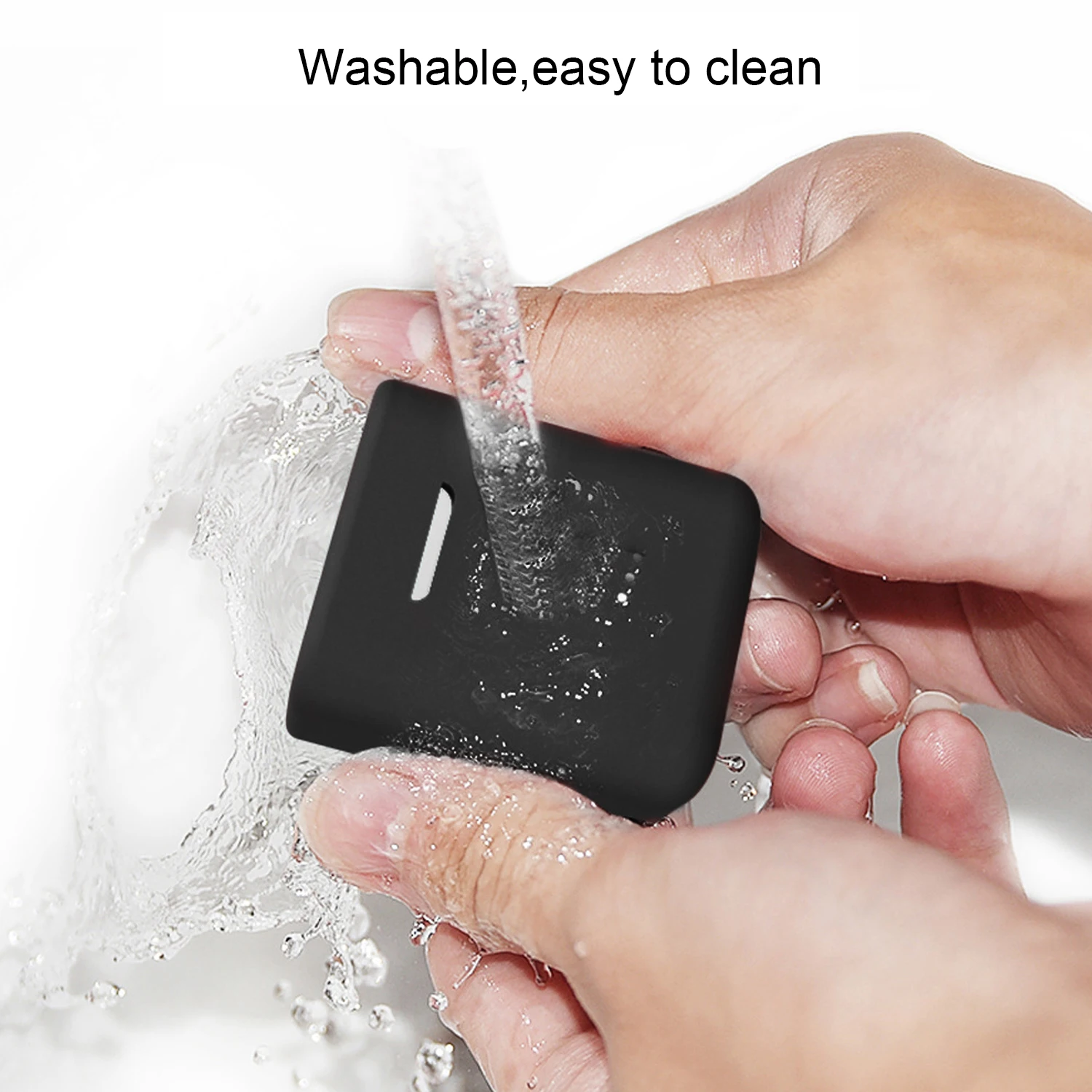 Vococal Portable Dustproof Anti-fall Soft Silicone Cover Case with Carabiner for Xiaomi Xiao Mi Air Wireless Earphone | Электроника