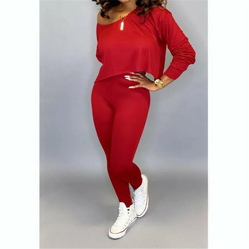 Женский спортивный костюм повседневный комплект из двух предметов свитер и