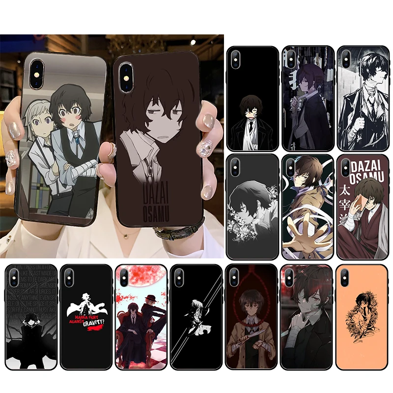 

Japan Anime Bungou Stray Dogs Dazai Osamu Phone Case For iPhone 12mini 12 11 ProMax XS MAX XR SE2020 8 7 6 6S Plus X 5S Case