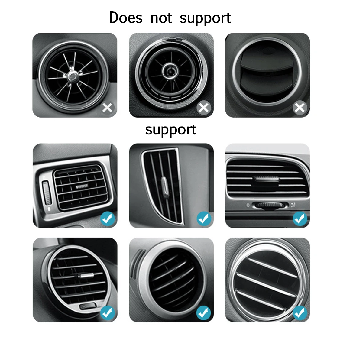 

Air Vent Holder for Iphone Samsung Huawei Xiaomi Gravity Stand for Smart Phone Car Phone Holder