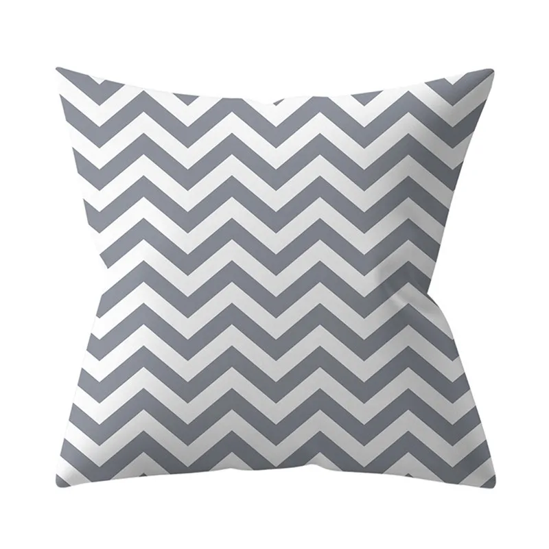 

Geometric Cushion Cover 45x45 Polyester Gray Pillowcase Sofa Cushions Decorative Throw Pillows Cover Home Decor Pillow Cases