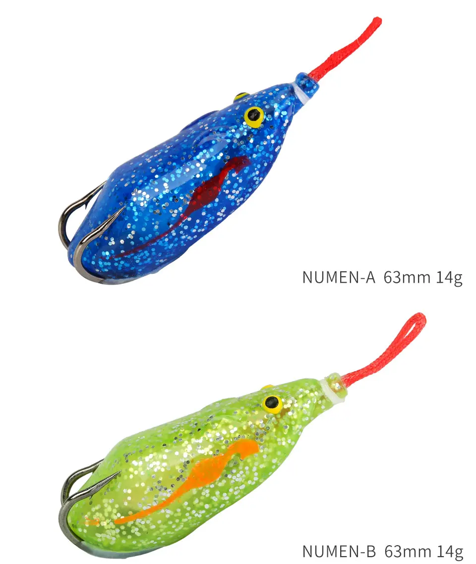 TSURINOYA новые мышьи лягушки NUMEN 63 мм 14 г Topwater пластиковые рыболовные приманки приманка для рыбы в виде мягкой лягушки тройные Крючки Snakehead моделирование снасти