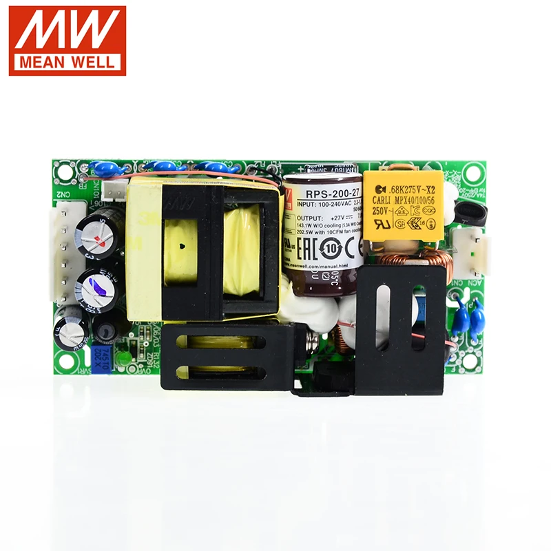 MEAN WELL RPS 200 27 импульсный медицинский источник питания 110 В/220 В переменного тока на